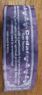 Handmade Cedar Tibetan Incense from Nepal - Purify / Smudging / Aura & Space Cleanse (40/p)