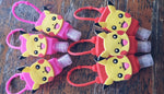 30ml  Pokémon Plastic Bottles with hooks( red, pink)For Gel Sanitizer&Travel