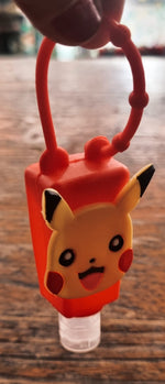 30ml  Pokémon Plastic Bottles with hooks( red, pink)For Gel Sanitizer&Travel
