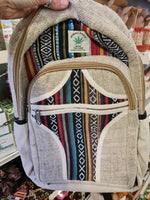 Himalayan Hemp Hippie Bag / Organic Rucksak / Backpack / Laptop Bag Large/ Medium